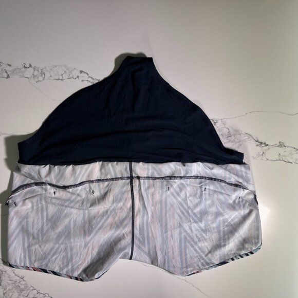 Smartwool - Merino Sport Lined Shorts - Navy/dusty rose/Light Blue - Size XL - Picture 13 of 14